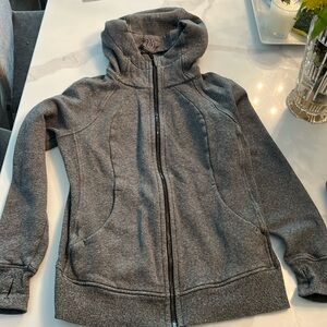 Heather Gray Lululemon Full zip Scuba Sweatshirt. 10